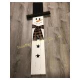 3 foot Wooden snowman - created and crafted for