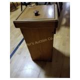 Wooden trash can holder