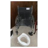 WHEEL CHAIR, MEDICAL TOILET SEAT