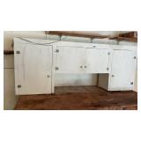 WOOD CABINET, 78 INCHES LONG, 31 TALL