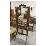 ANTIQUE WARDROBE MIRROR 69 x 26
