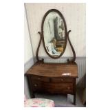 SMALL MIRRORED DRESSER 70 inches tall x 38 inches