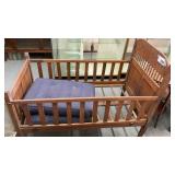 OAK BABY BED