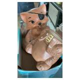 FOX COOKIE JAR, EXTRA BOTTOM