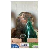 VASES, DRESSER MIRROR