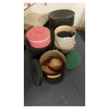 HAT BOXES, HATS