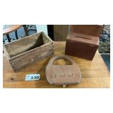 WOODEN BOX, CARD BOX, RACK