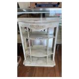 WHITE SHELVING W MIRRORS