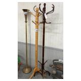 2 HALL TREE RACKS (BENTWOOD, OAK)