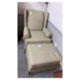ARM CHAIR W MATCHING OTTOMAN