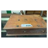 OAK CASH REGISTER STAND/DRAWER