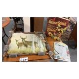 SIGNS, PLAQUE, HUNTING TAPESTRY