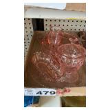 PINK DEPRESSION GLASSES DISHES