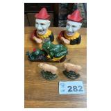CAST IRON BANKS, BOOKENDS