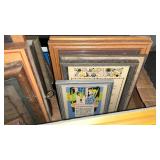 ASSORTED PICTURE FRAMES, PICTURES