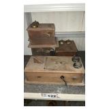 ANTIQUE TELEPHONE BOXES, PARTS
