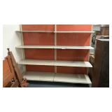 2 SIDED METAL SHELVING UNIT 78 t x 48.b x 96 l