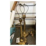 2 METAL EXTENDABLE LAMPS, NO SHADES