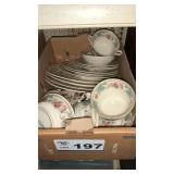 OLD FORGE SERVING SET, SOME CHIPS, CRACKS