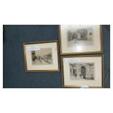 3 FRAMED PRINTS