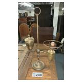 BRASS TABLE LAMP, no shade