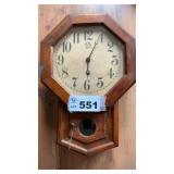 NEW HAVEN WALL CLOCK W KEY