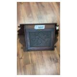 WALNUT CORNER WALL CABINET