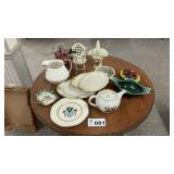 TEAPOT, PITCHERS, PLATES, TRINKET HOLDERS