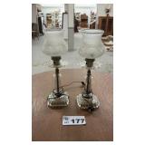 PAIR OF DRESSER LAMPS
