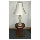 PEDESTAL, LAMP