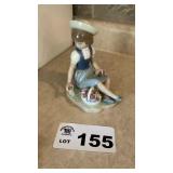 LLADRO PORCELAIN FIGURINE,BOUNTIFUL BLOSSOMS GIRL