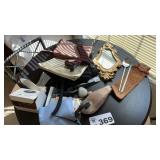 DUCK, CHOP STICKS, PURSES, MIRROR, EASEL, LIGHTS
