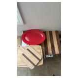 CUTTING BOARDS, PLASTIC TRAYS