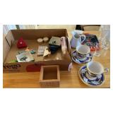 TEA CUPS, SHOT GLASS, OTHER