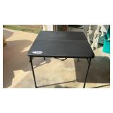 2 PORTABLE FOLDING TABLES, 34 INCHES SQUARE