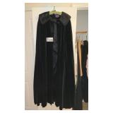 LONG BLACK VELVET ROBE