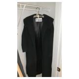 WOMENS LONG WOOL DRESS COAT SZ M-L