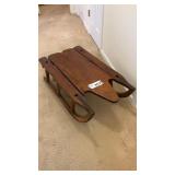 WOODEN RUSTIC SLED 35 x 19 x 11