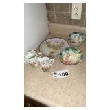 HAND PAINTED PORCELAIN DISHES, PRUSSIA BOWLS,