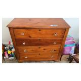 4 DRAWER CHEST. 18 x 38, 35 INCHES TALL