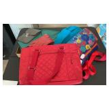 ASSORTED BAGS, GLOVES