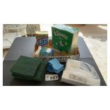 SPONGES, KLEENEX, SOS PADS