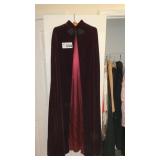 LONG WOMENS MAGENTA VELVET ROBE SZ M-L