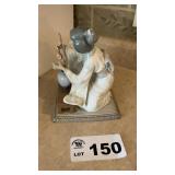 LLADRO PORCELAIN FIGURINE,JAPANESE GIRL DECORATING