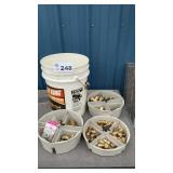 VARIOUS SHARKBITE FITTINGS IN BUCKET