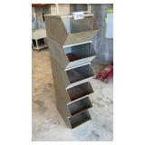 6 STEEL PARTS BINS 12 x 16