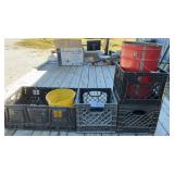 CRATES, BUCKETS 6 pcs