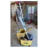 MOP BUCKET, MOPS, PLUNGER, DUST PAN