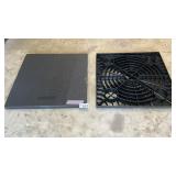2 BLACK PLASTIC AIR CONDITIONER BASES 36 x 36