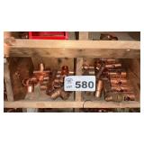 9 BINS COPPER FITTINGS